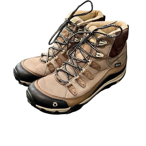 Oboz Juniper Mid BDry Women’s Waterproof Hiking boots. Tan. Size 7. - Picture 1 of 11